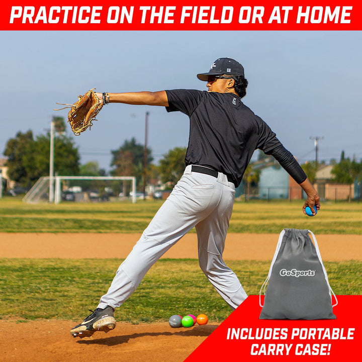 PlayGoSports.com Baseballs GoSports Plyometric Weighted Balls for Baseball & Softball Training 6 Pack - Choose Pro or Elite Set