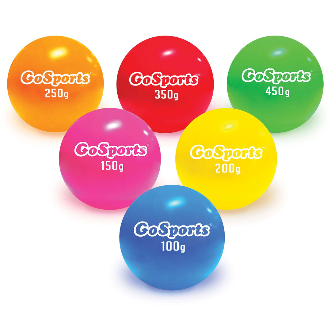 PlayGoSports.com Baseballs PRO GoSports Plyometric Weighted Balls for Baseball & Softball Training 6 Pack - Choose Pro or Elite Set