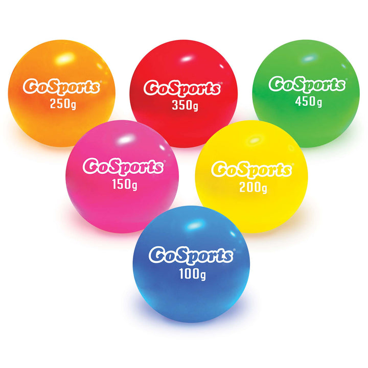 PlayGoSports.com Baseballs PRO GoSports Plyometric Weighted Balls for Baseball & Softball Training 6 Pack - Choose Pro or Elite Set
