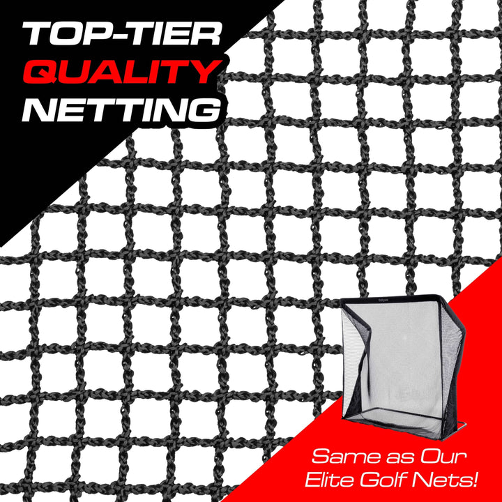 PlayGoSports.com GoSports 3 Pack Universal Sports Net Repair Kits for Golf, Baseball, Soccer, and More - 8 x 8 Inch Sports Netting Patch Kits