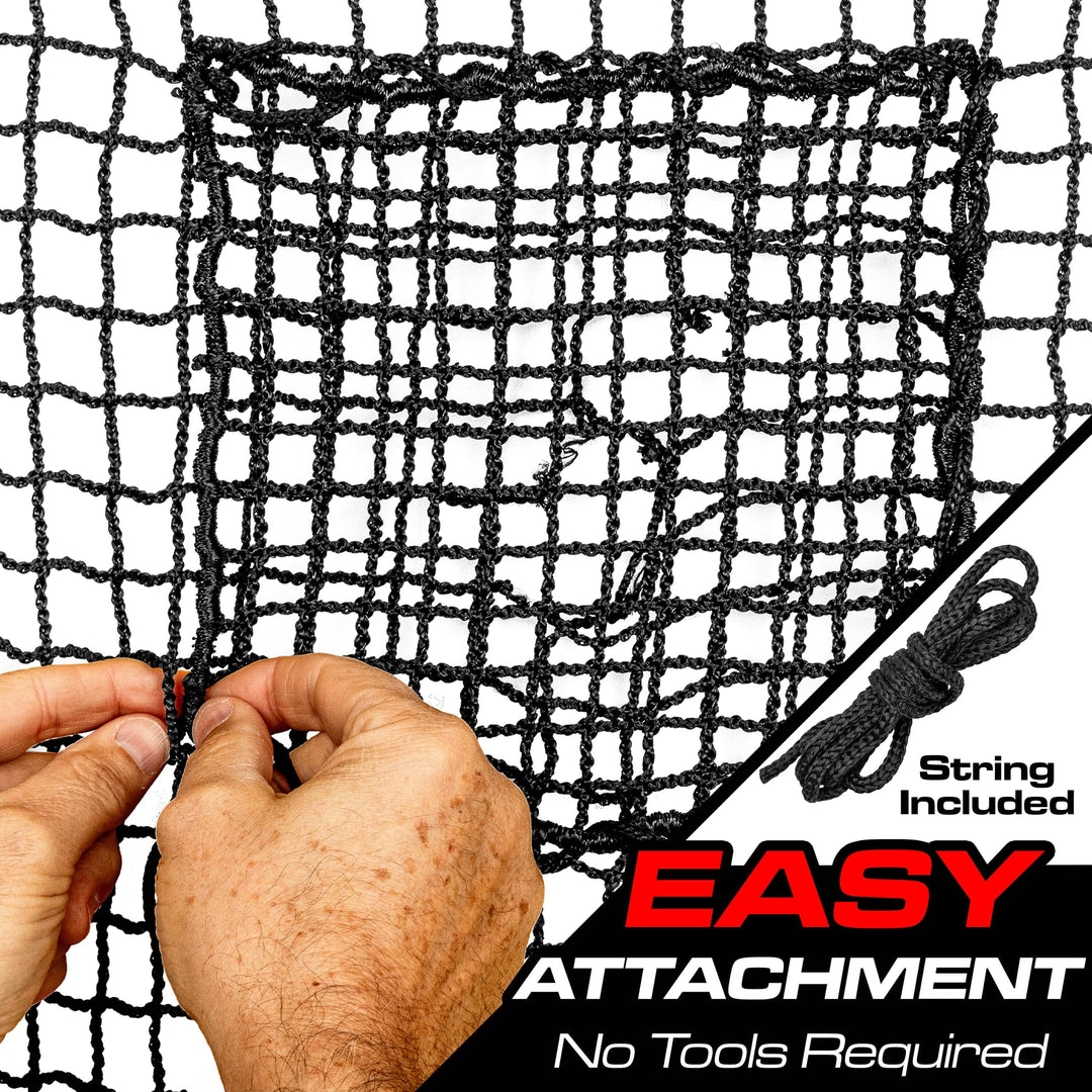 PlayGoSports.com GoSports 3 Pack Universal Sports Net Repair Kits for Golf, Baseball, Soccer, and More - 8 x 8 Inch Sports Netting Patch Kits