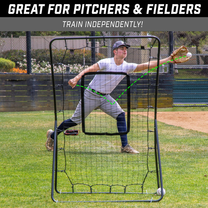 PlayGoSports.com GoSports 5 x 3 ft Baseball & Softball Pitching and Fielding Rebounder