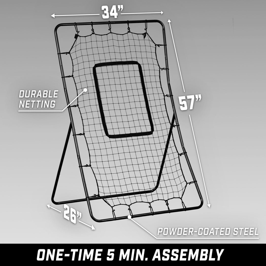 PlayGoSports.com GoSports 5 x 3 ft Baseball & Softball Pitching and Fielding Rebounder