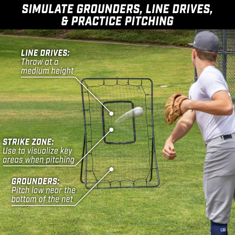 PlayGoSports.com GoSports 5 x 3 ft Baseball & Softball Pitching and Fielding Rebounder
