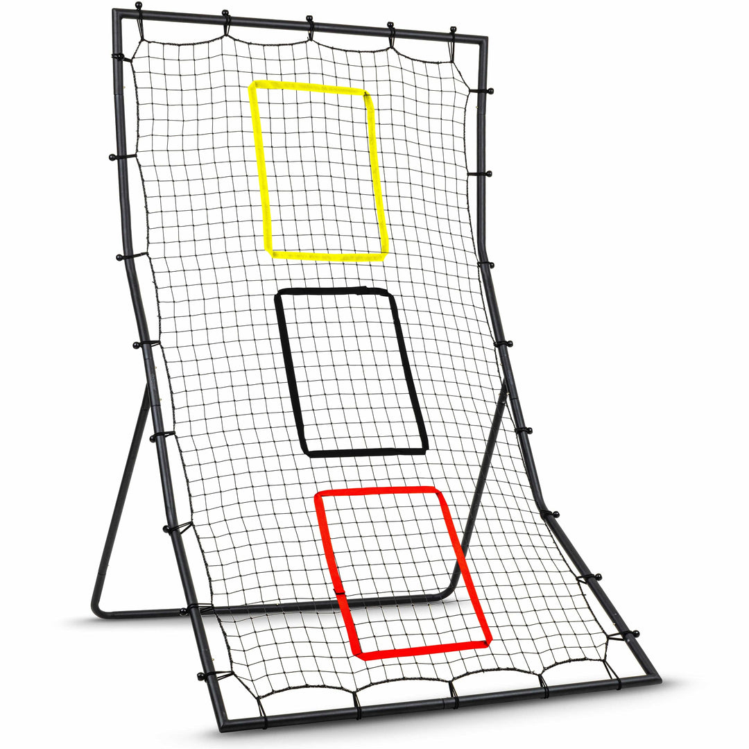 PlayGoSports.com GoSports 6 x 4 ft Baseball & Softball Pitching and Fielding Rebounder - Pitch Back Net with 3 Target Zones