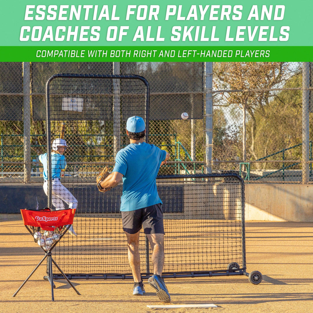 PlayGoSports.com GoSports 7 ft x 7 ft PRO Baseball & Softball L Screen