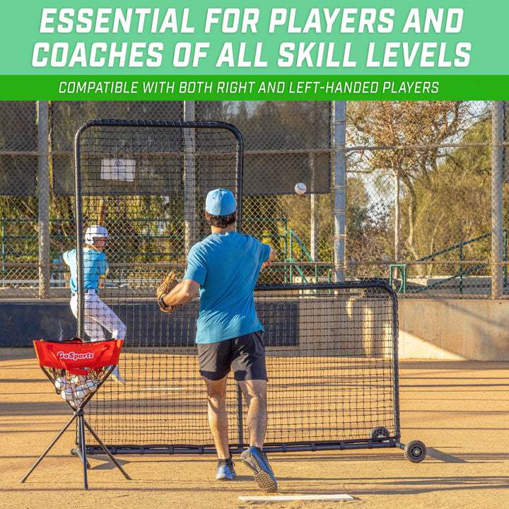 PlayGoSports.com GoSports 7 ft x 7 ft PRO Baseball & Softball L Screen