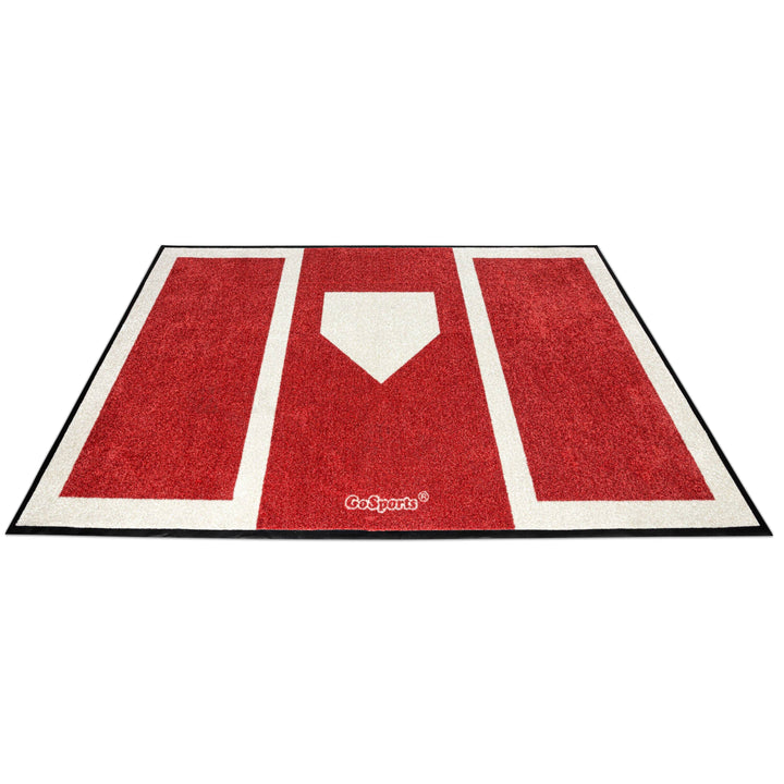 PlayGoSports.com GoSports Baseball and Softball Hitting Mat for Batting Stance Practice - 6 x 4 ft