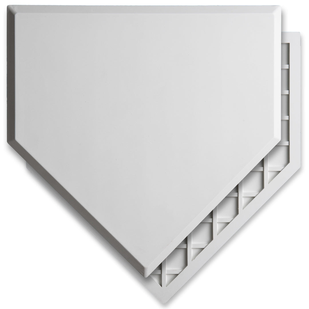PlayGoSports.com GoSports Baseball & Softball Home Plate - Heavy-Duty Rubber Throw Down Base with Waffle Bottom