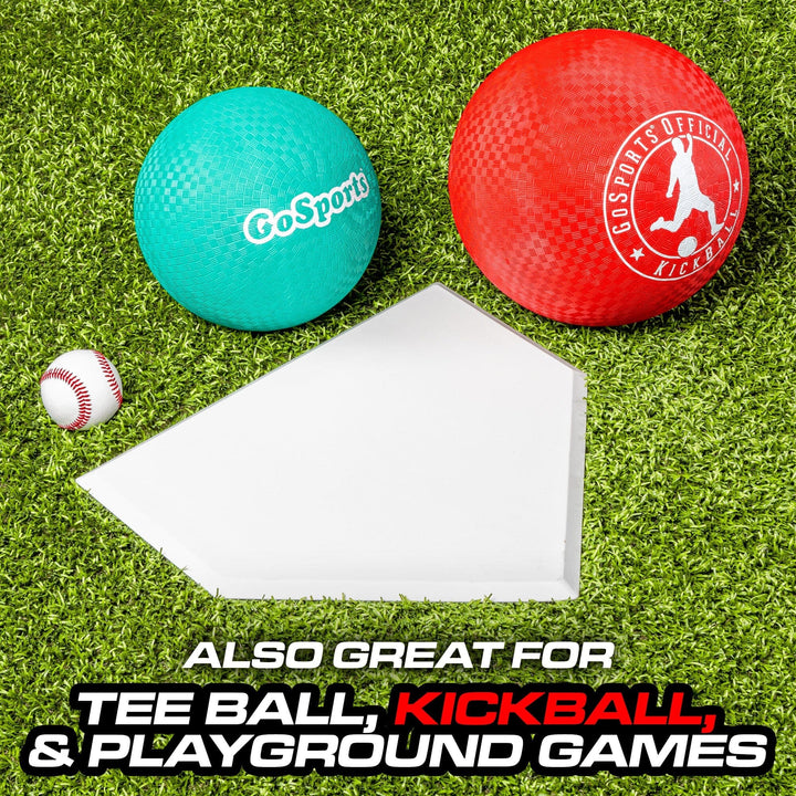 PlayGoSports.com GoSports Baseball & Softball Home Plate - Heavy-Duty Rubber Throw Down Base with Waffle Bottom