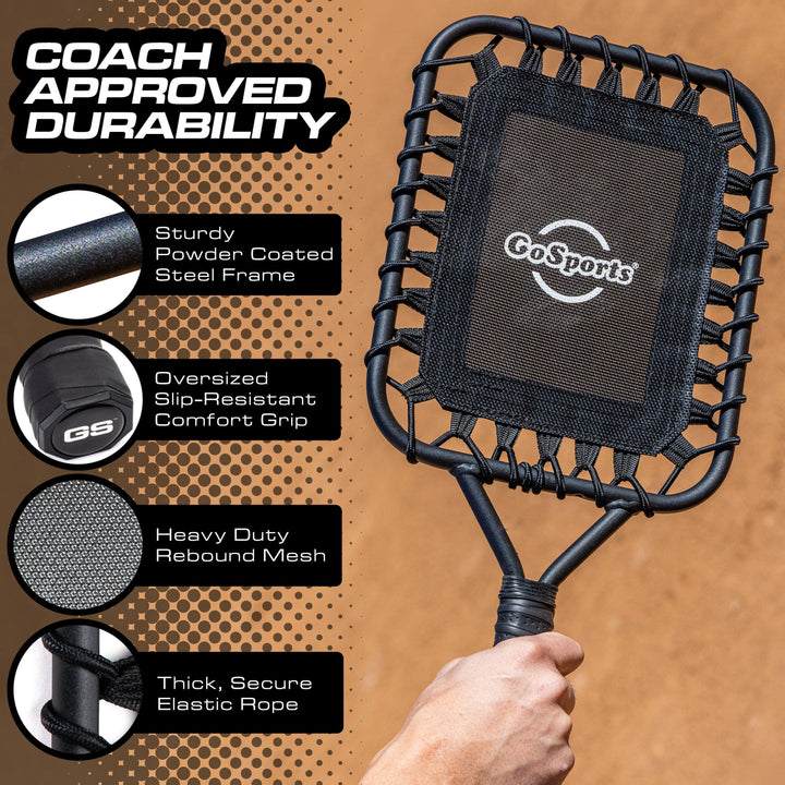 PlayGoSports.com GoSports Fungo Baseball Racket for Fly Balls, Grounders, and Line Drives