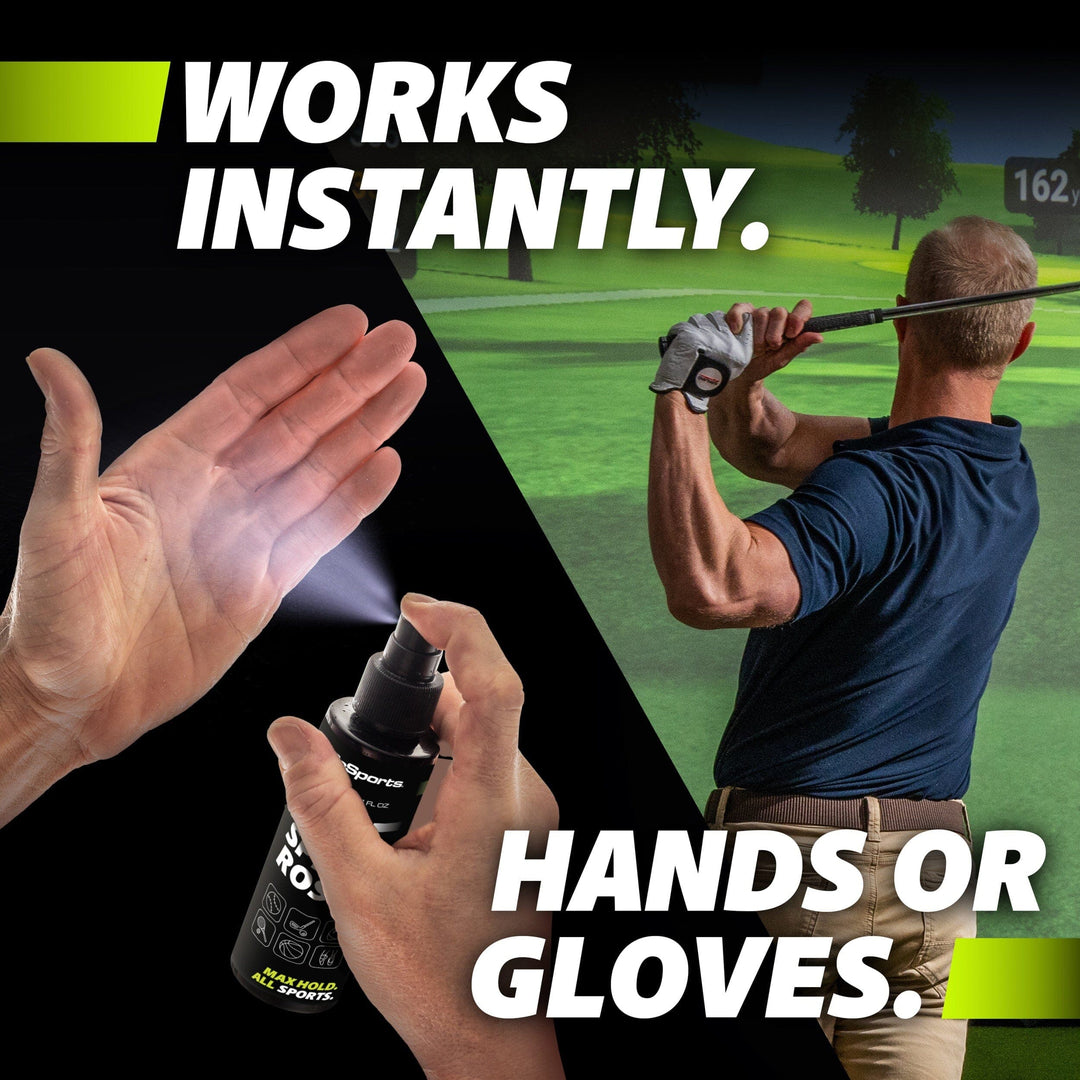 PlayGoSports.com GoSports Grip Spray for Hands & Gloves - 4 oz Spray Rosin for Baseball, Football, Basketball, Golf, & More