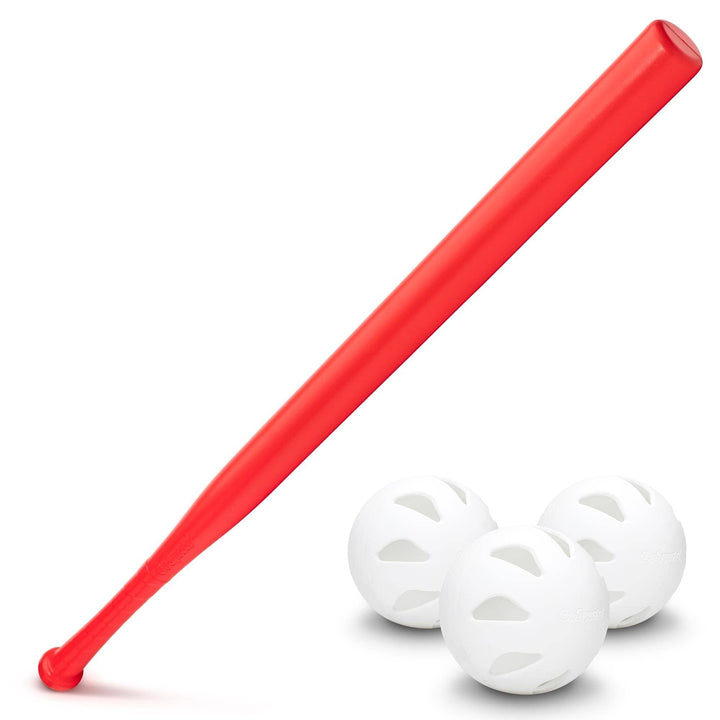 PlayGoSports.com GoSports LotBall AIR Backyard Baseball Bat and Ball Set - Plastic Baseball Game for Kids