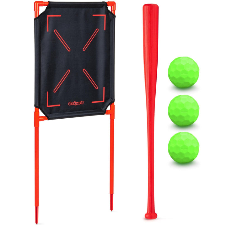PlayGoSports.com GoSports LotBall Backyard Baseball Bat, Ball and Strike Zone Set