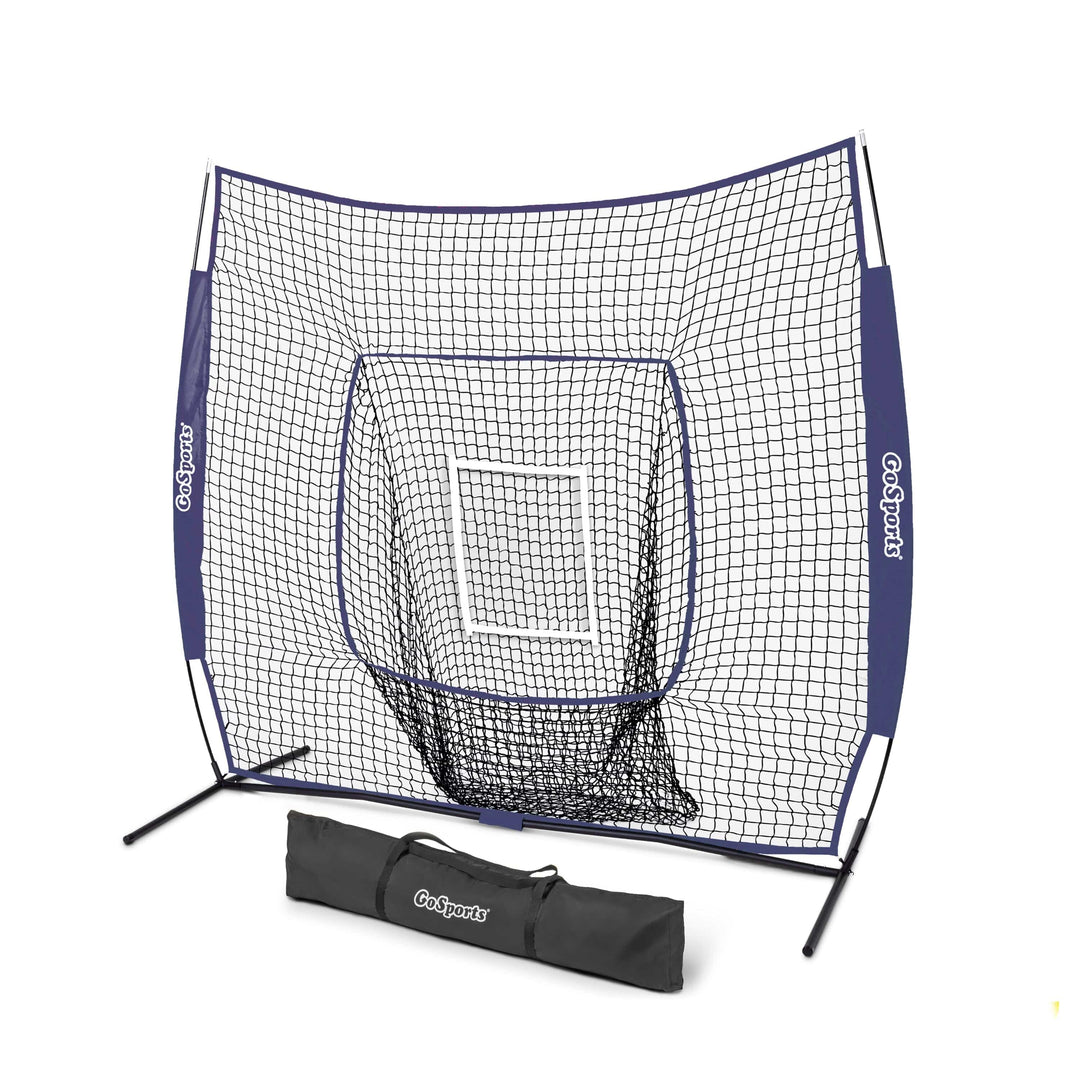 PlayGoSports.com Navy 7' x 7' Baseball Hitting Net