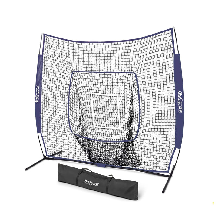 PlayGoSports.com Navy 7' x 7' Baseball Hitting Net