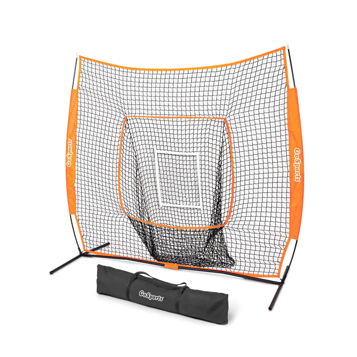 PlayGoSports.com Orange 7' x 7' Baseball Hitting Net