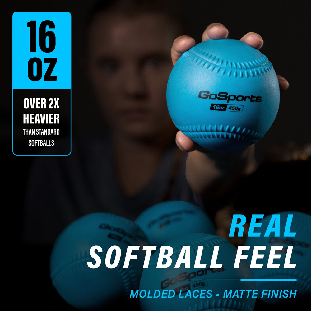 PlayGoSports.com Pro 16 oz Weighted Training Softballs