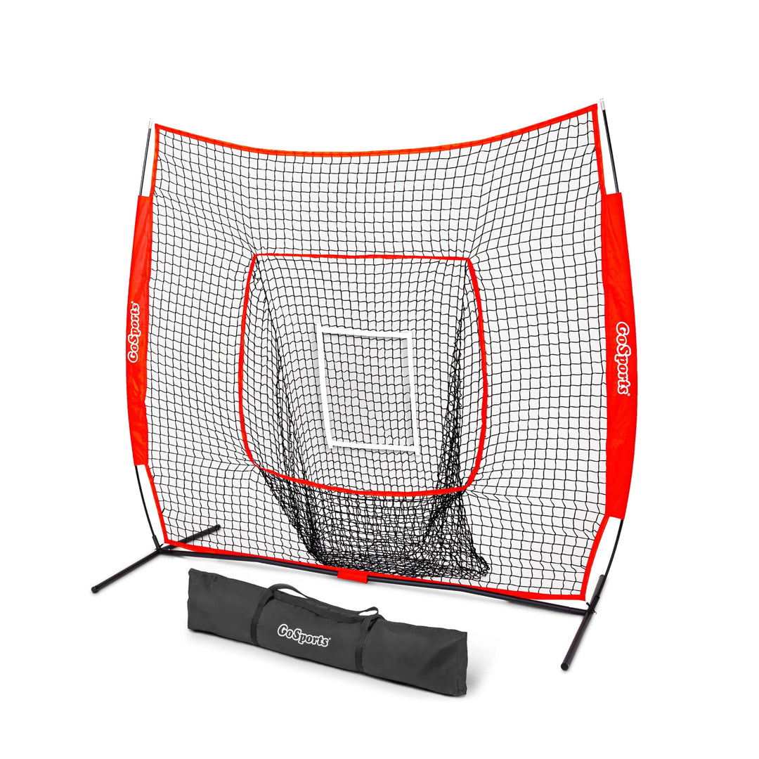 PlayGoSports.com Red 7' x 7' Baseball Hitting Net