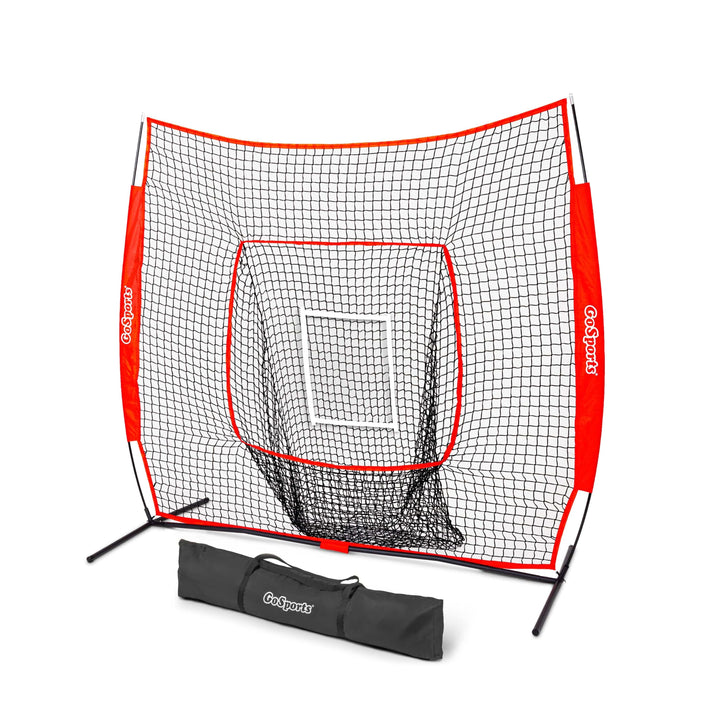 PlayGoSports.com Red 7' x 7' Baseball Hitting Net