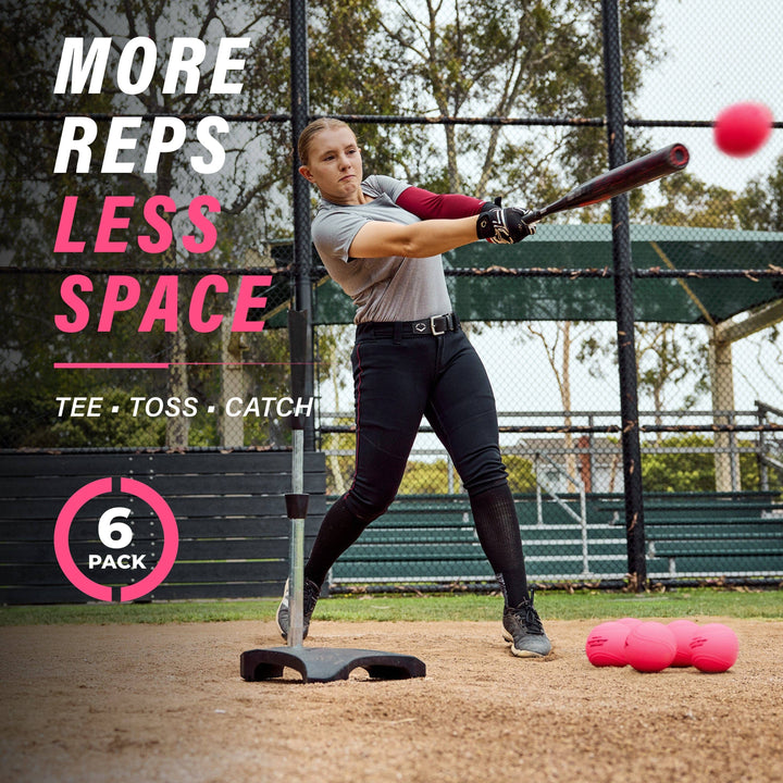PlayGoSports.com ShortStop Limited Flight Practice Softballs, 6-pk