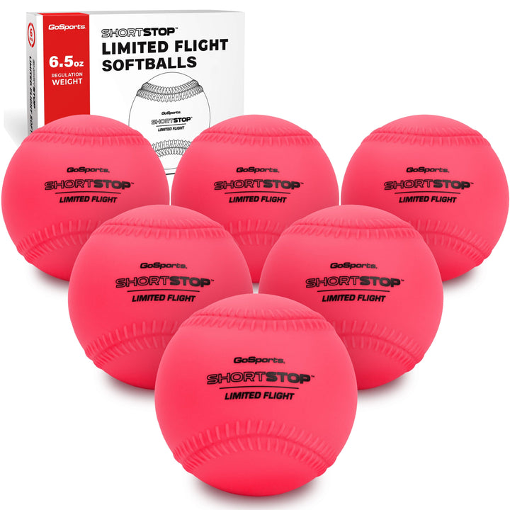 PlayGoSports.com ShortStop Limited Flight Practice Softballs, 6-pk