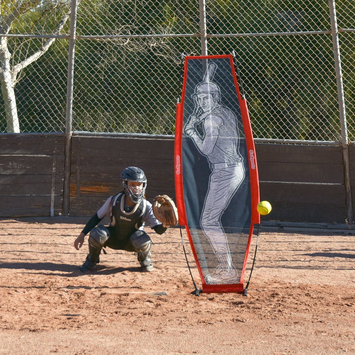 PlayGoSports.com Xman GoSports Baseball & Softball Xtraman Dummy Batter Pitching Training Mannequin - Practice Pitching Aid
