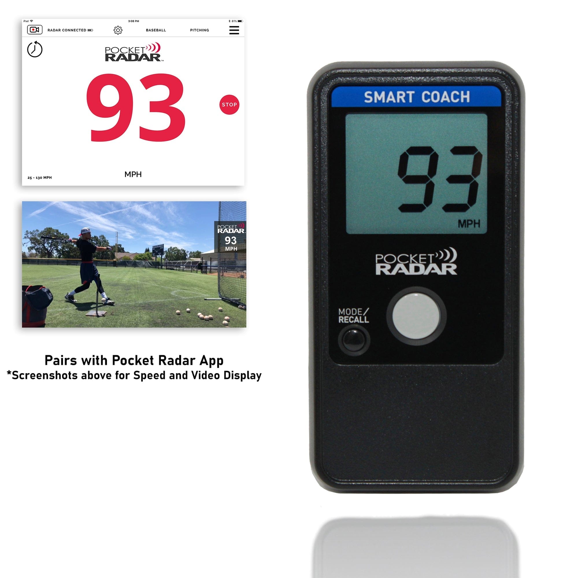 Smart Coach Radar™ | Pocket Radar – The Baseball Home