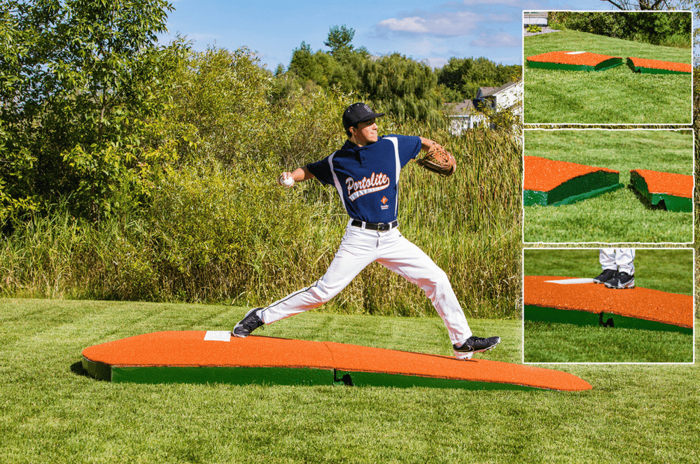 Portolite Baseball Pitching Mound Clay Standard Two-Piece Practice Mound | Portolite