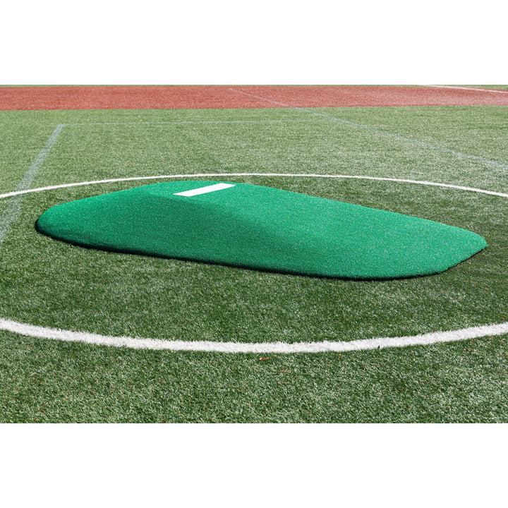 Portolite Baseball Pitching Mound Green 8" One-Piece Game Mound | Portolite