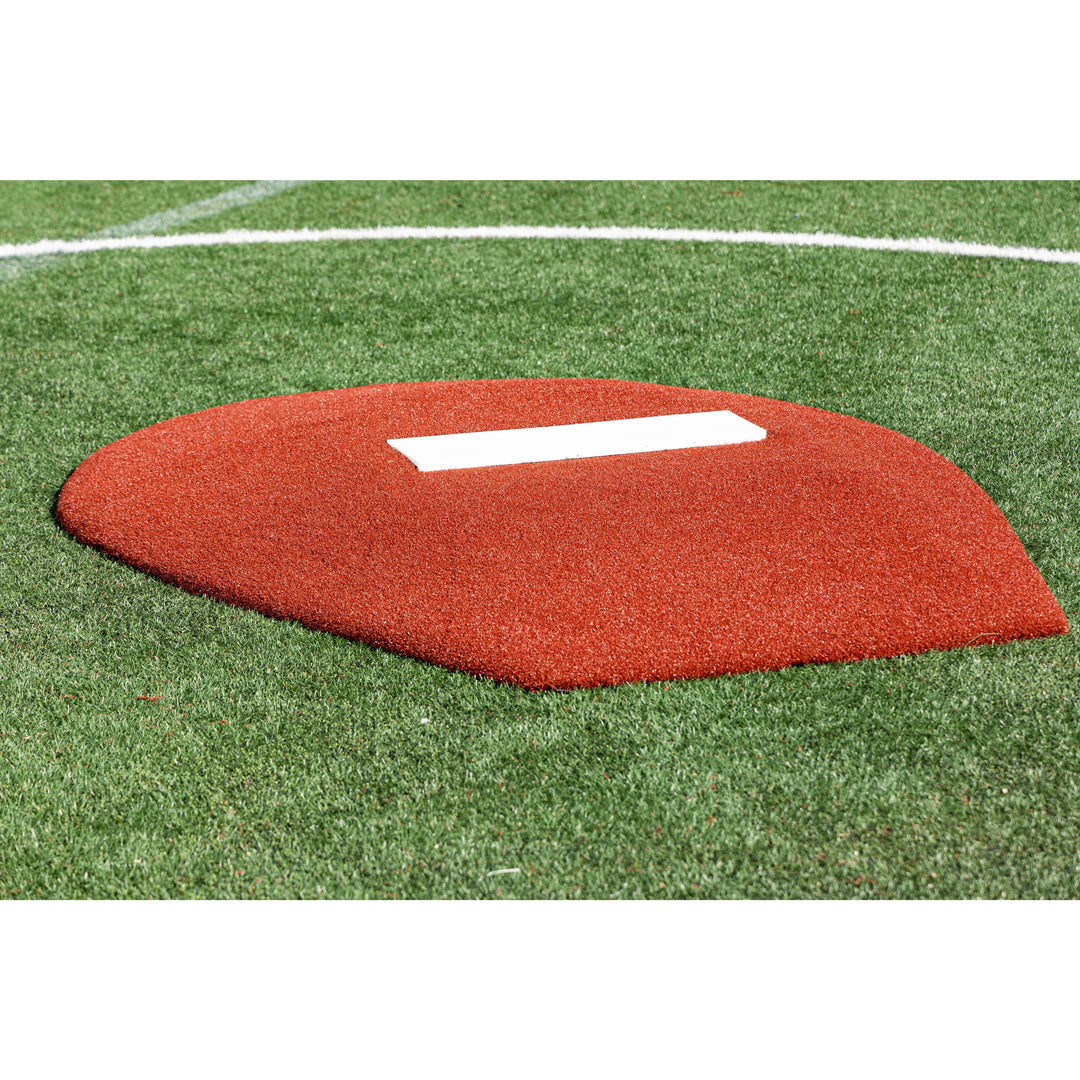 Portolite Baseball Pitching Mound Red 6" Oversized Stride Off Game Mound | Portolite