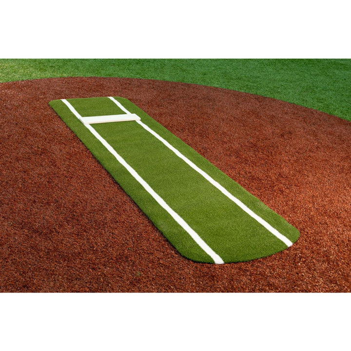 Portolite Softball Pitching Mat Green Ultimate Spiked Practice Mat | Portolite