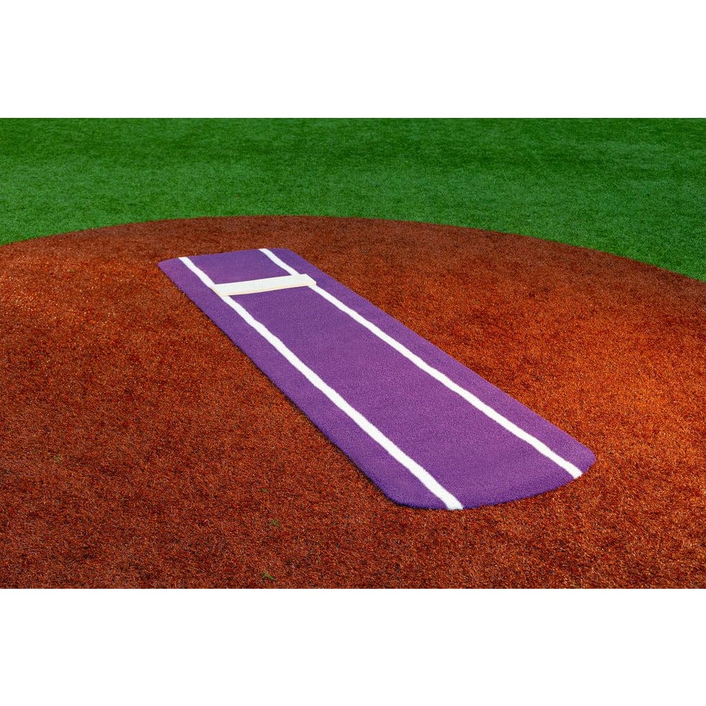 Portolite Softball Pitching Mat Purple Practice Mat with Spikes | Portolite