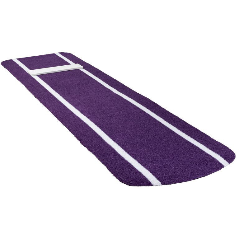 Portolite Softball Pitching Mat Purple Practice Mat without Spikes | Portolite