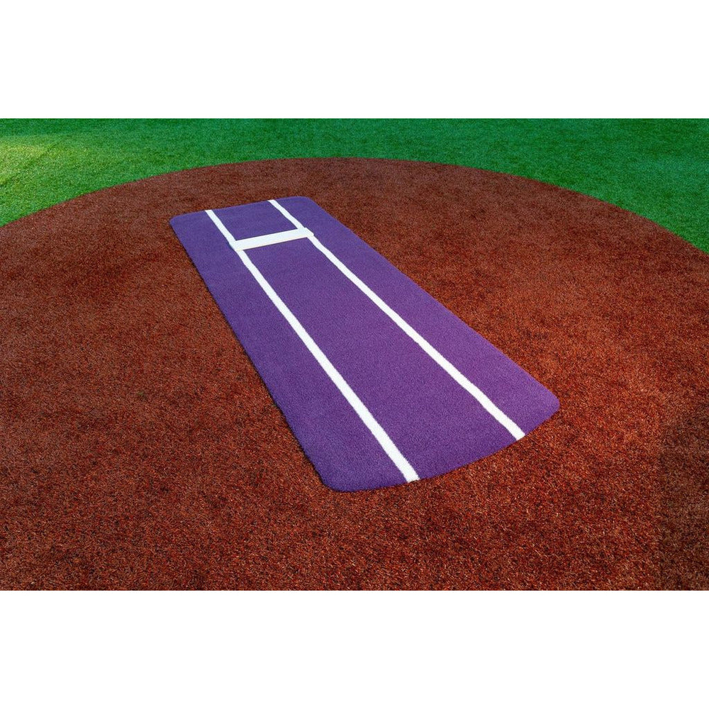 Portolite Softball Pitching Mat Purple Pro Spiked Game Mat | Portolite