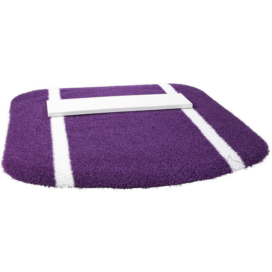 Portolite Softball Pitching Mat Purple Throw Down Mat with Spikes | Portolite