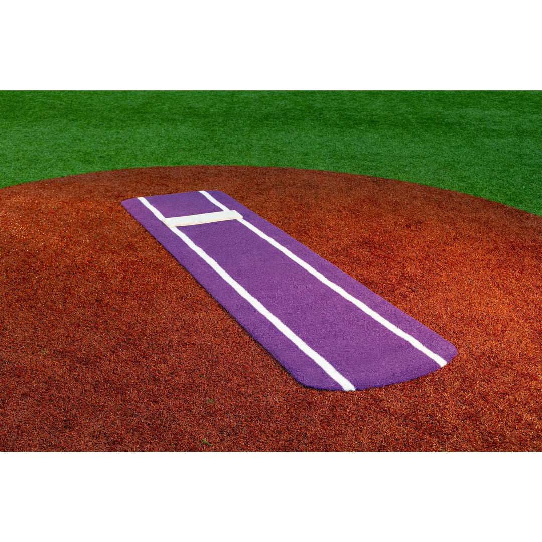 Portolite Softball Pitching Mat Purple Ultimate Spiked Practice Mat | Portolite