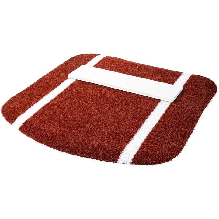 Portolite Softball Pitching Mat Red Throw Down Mat with Spikes | Portolite