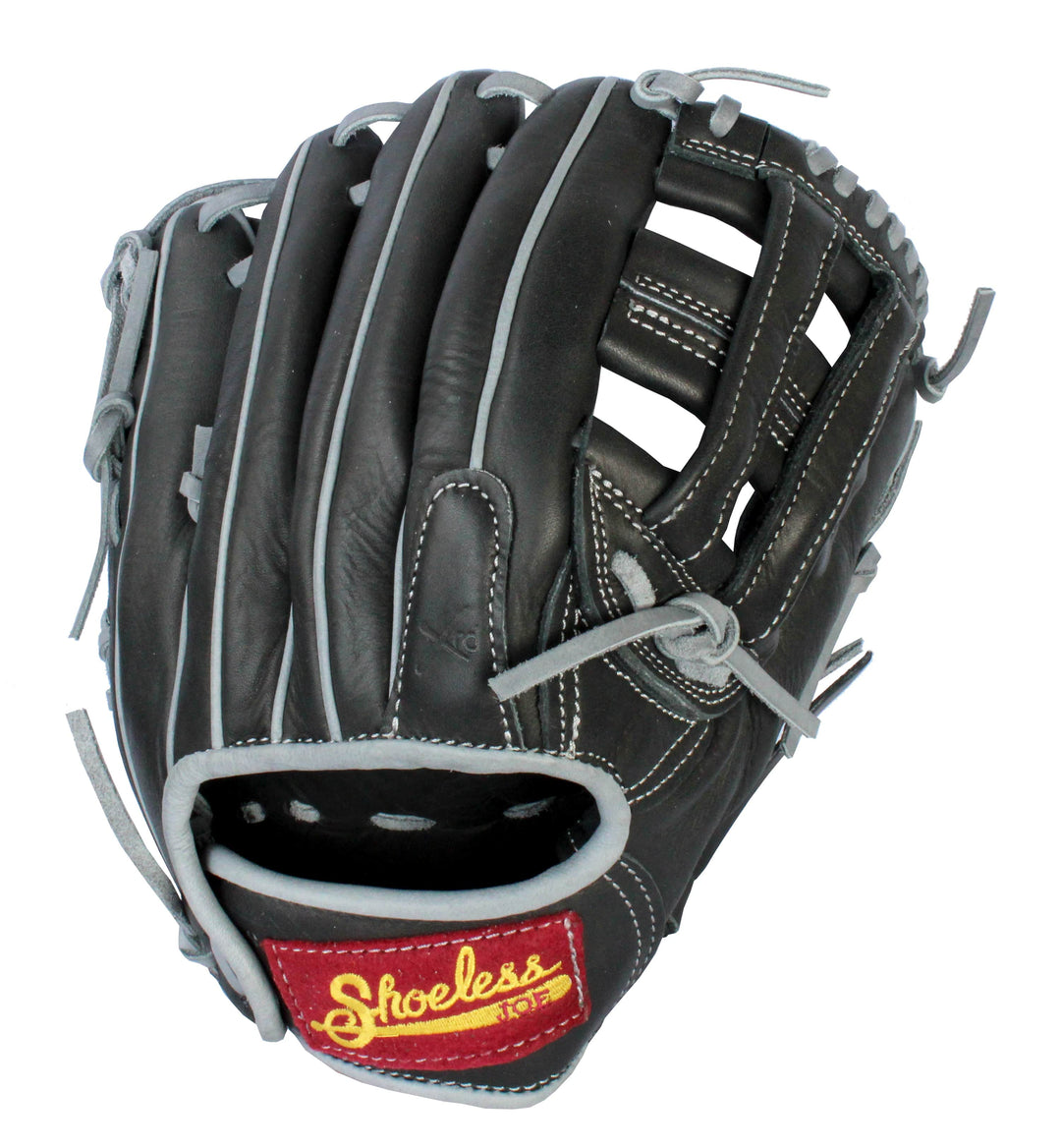 Shoeless Joe Ballgloves Baseball & Softball Gloves Right / Black / Gray 11 1/2" H-Web Glove - Double Play Series | Shoeless Joe Ballgloves