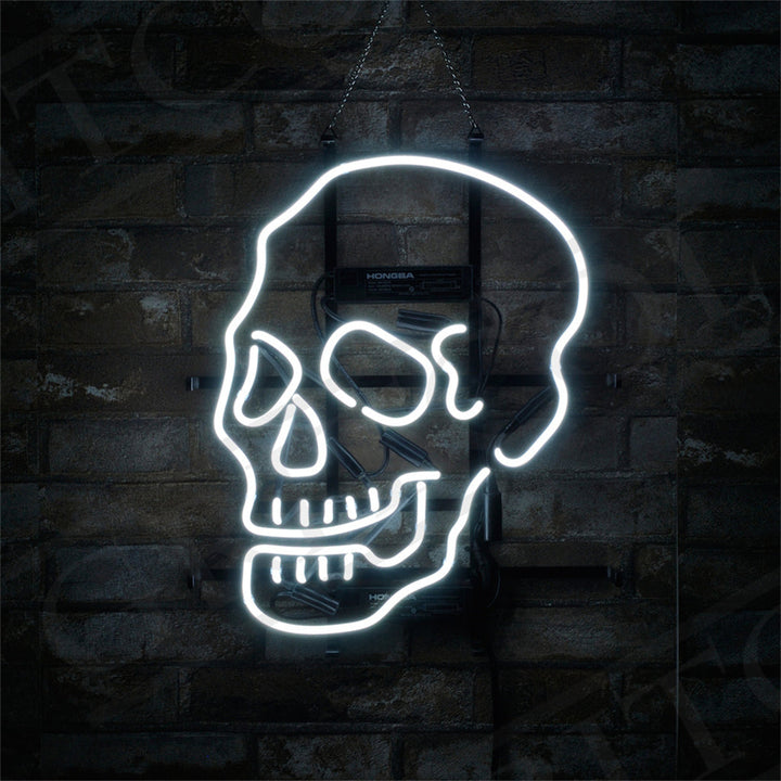 Skull Bone Shape Neon Ligh Sign