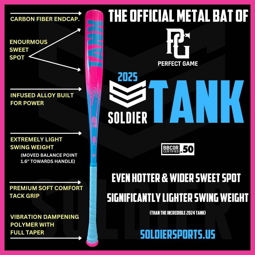 2025 Soldier Tank BBCOR Baseball Bat  Soldier Sports – The Baseball Home