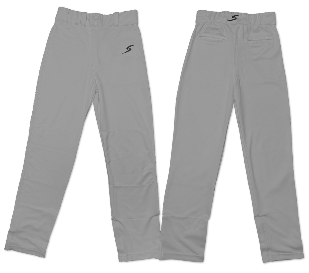 Stinger Sports Baseball Pants Stinger Premium Pro Style Full Length Gray Baseball Pant