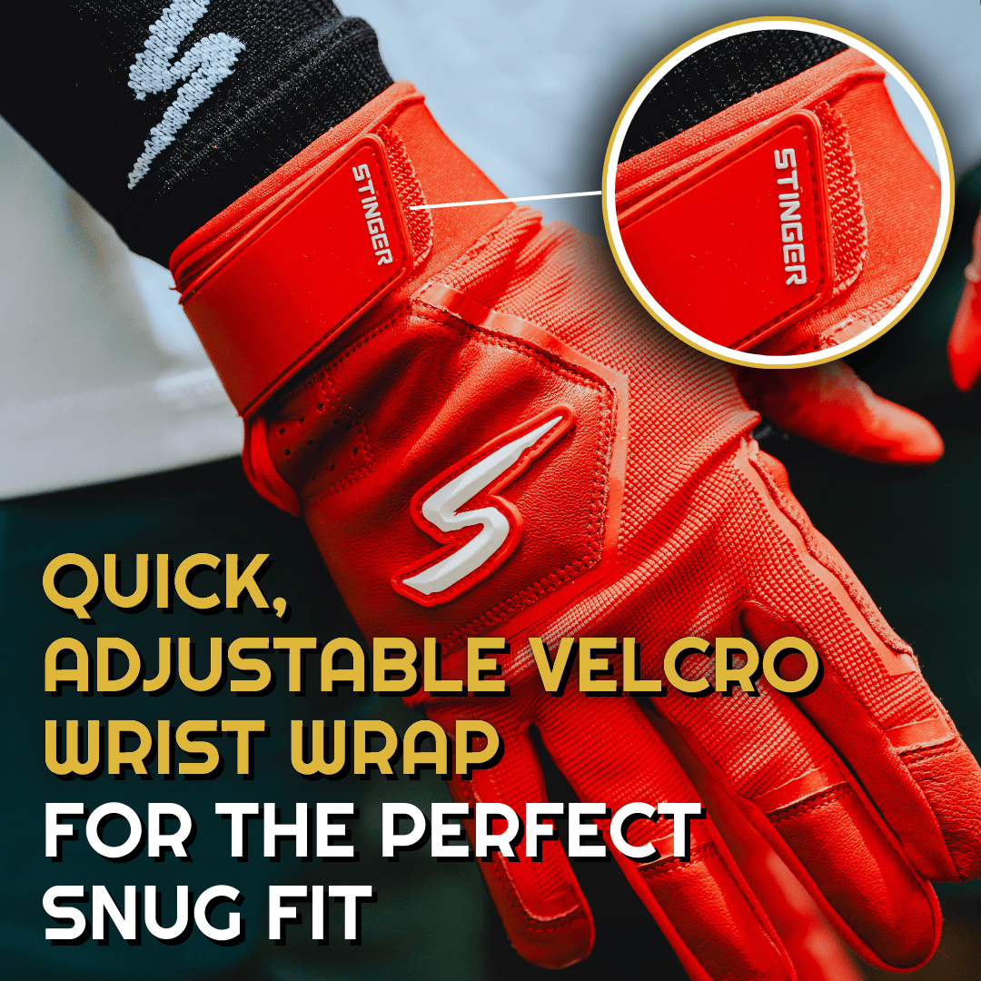 Stinger Sports Batting Gloves Color Crush Batting Gloves - Red
