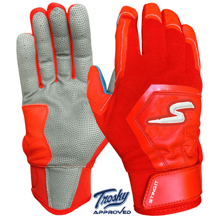 Stinger Sports Batting Gloves Color Crush Batting Gloves - Red