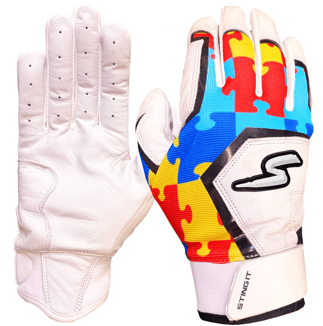 Stinger Sports Batting Gloves Sting Squad Batting Gloves - Autism Awareness