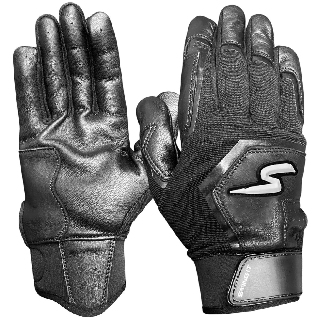 Stinger Sports Batting Gloves Sting Squad Batting Gloves - Black Out