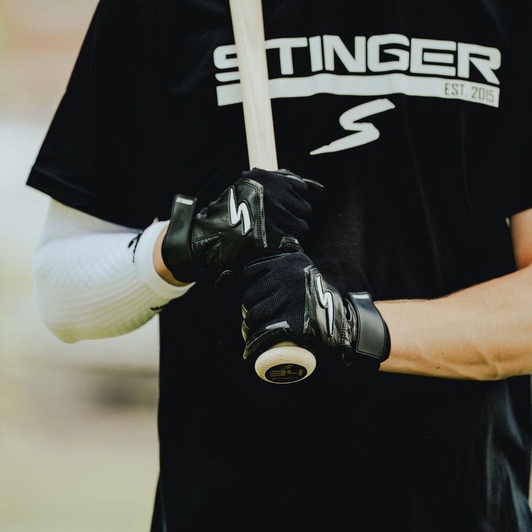 Stinger Sports Batting Gloves Sting Squad Batting Gloves - Black Out