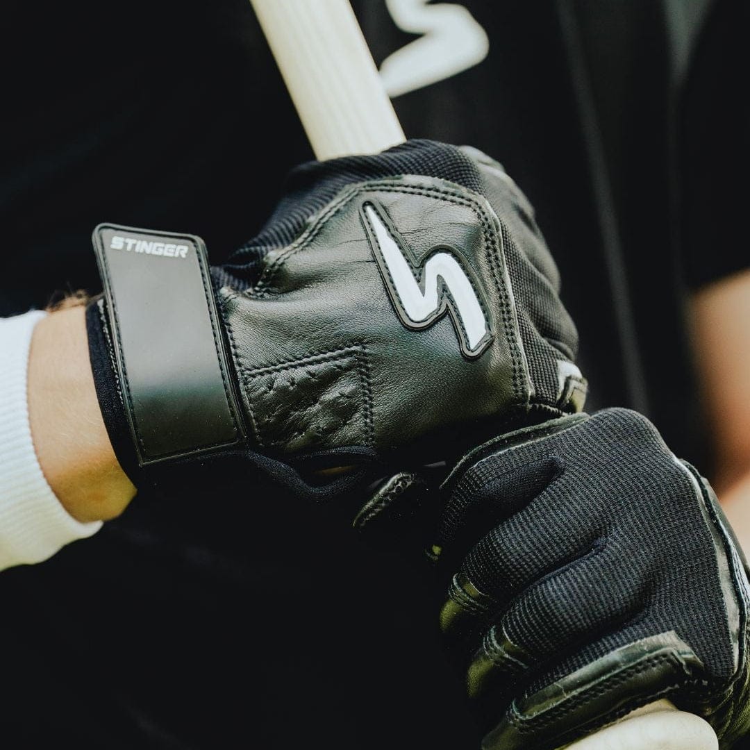 Stinger Sports Batting Gloves Sting Squad Batting Gloves - Black Out