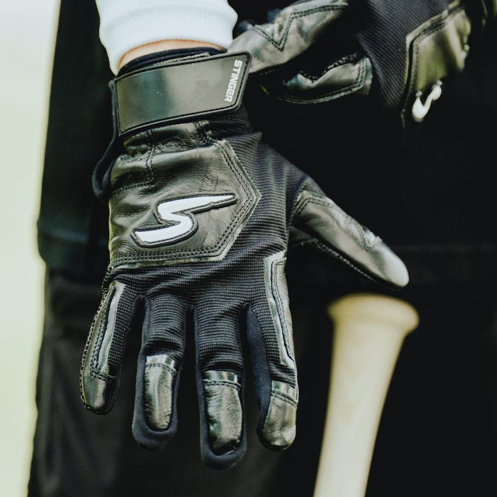 Stinger Sports Batting Gloves Sting Squad Batting Gloves - Black Out