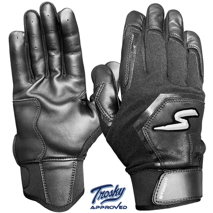 Stinger Sports Batting Gloves Sting Squad Batting Gloves - Black Out